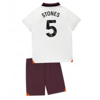 Manchester City John Stones #5 Bortedraktsett Barn 2023-24 Kortermet (+ Korte bukser)